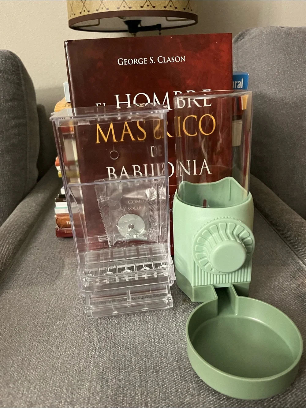 Mint Green Automatic Pet Feeder Dispenser